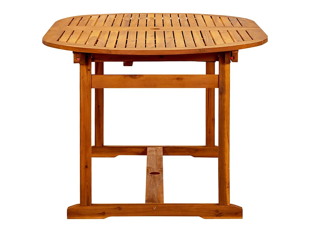 Table à dîner de jardin (160-240)x100x75cm Bois d'acacia massif
