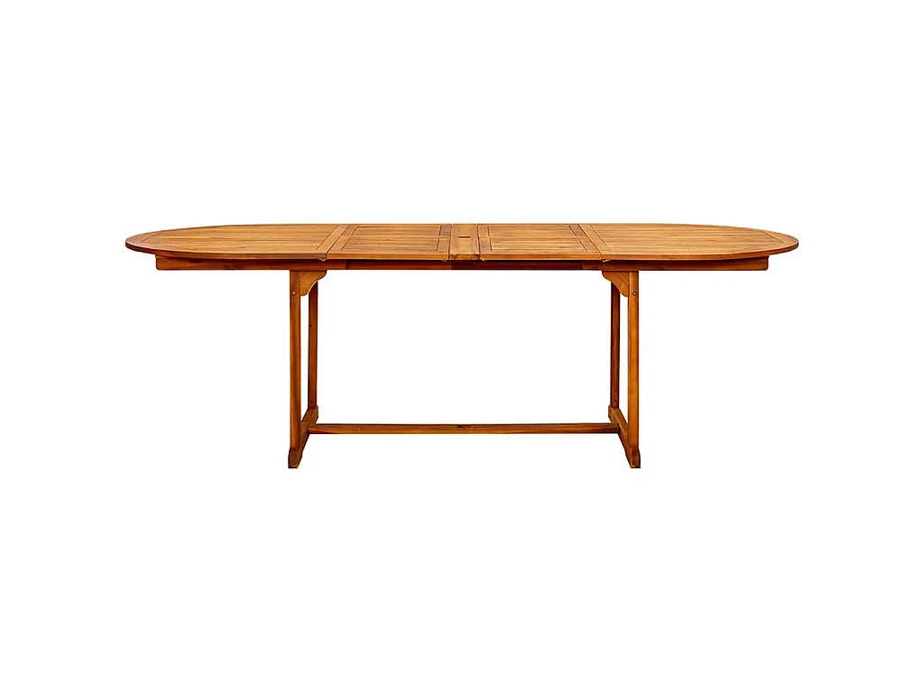 Table à dîner de jardin (160-240)x100x75cm Bois d'acacia massif