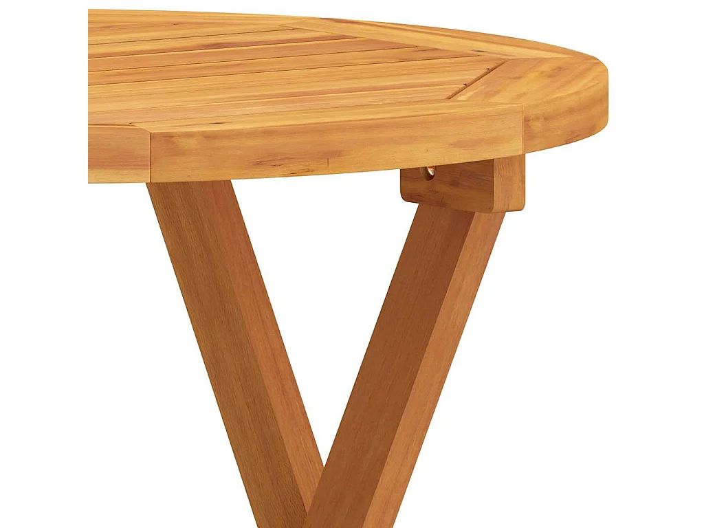 Table de bistro Ø46x47 cm Bois d'acacia massif