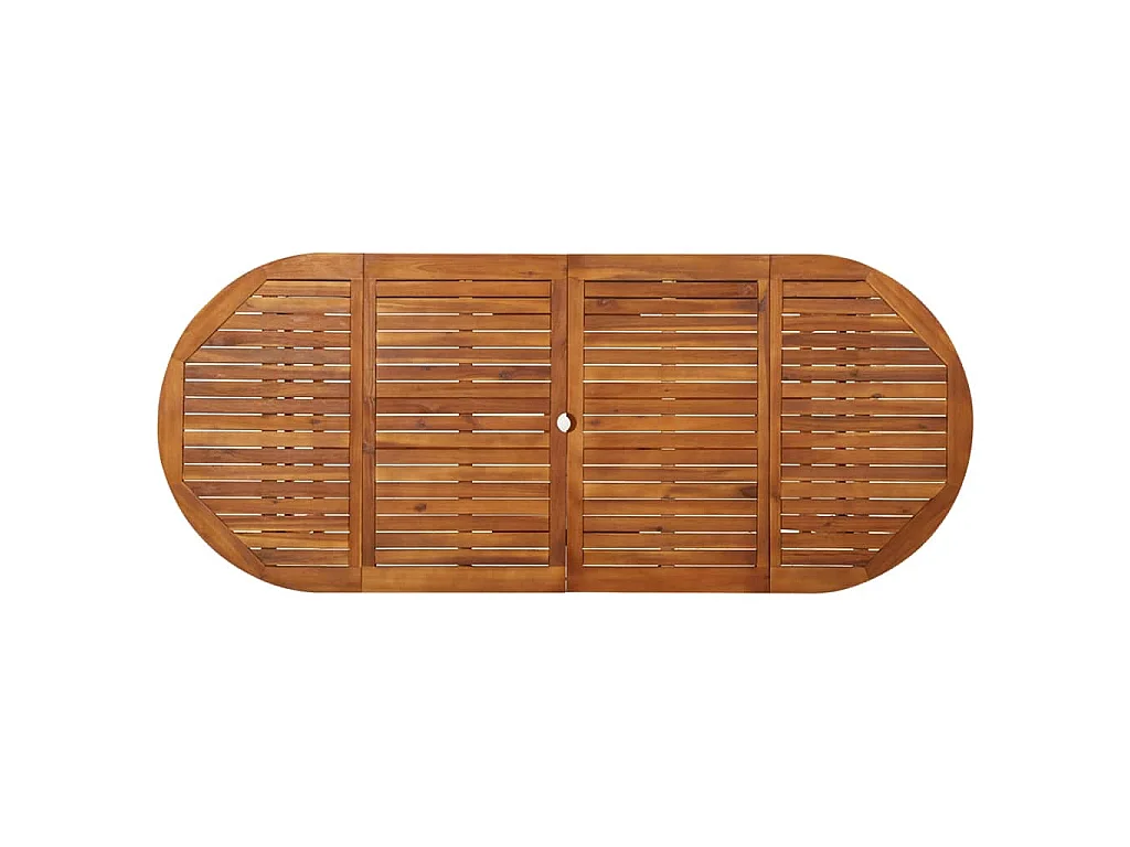 Mesa de comedor jardín 220x90x75 cm madera maciza de acacia
