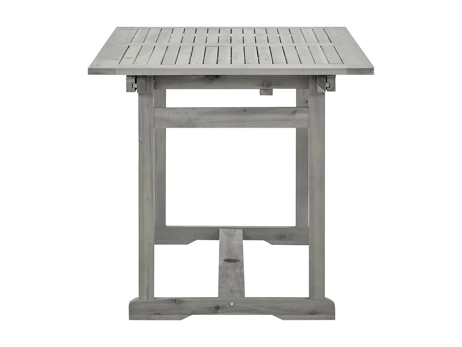 Garten-Esstisch (120-170)x80x75 cm Massivholz Akazie