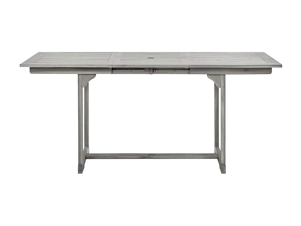 Tavolo da Pranzo per Esterni (120-170)x80x75 cm Massello Acacia