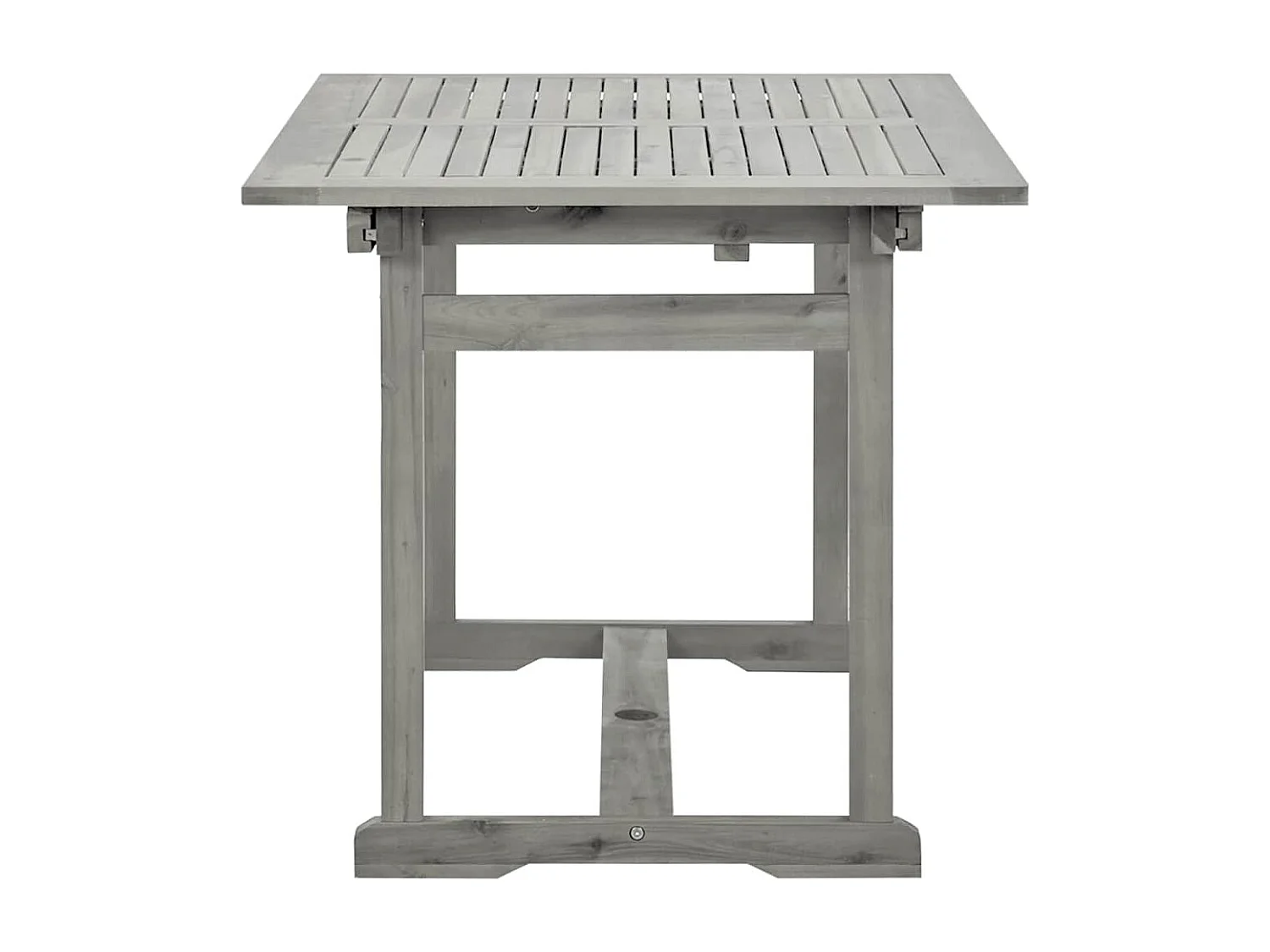 Tavolo da Pranzo per Esterni (120-170)x80x75 cm Massello Acacia