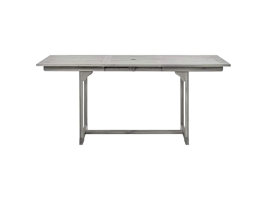 Tavolo da Pranzo per Esterni (120-170)x80x75 cm Massello Acacia