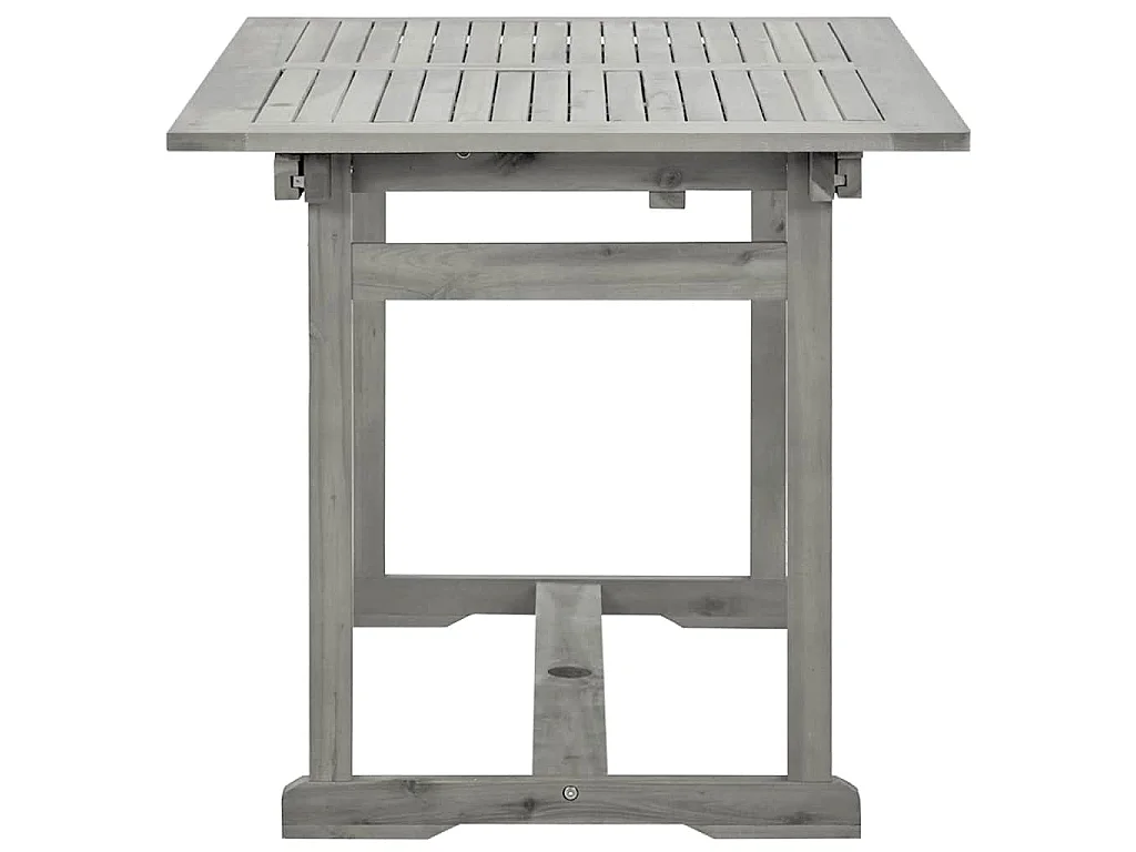 Tavolo da Pranzo per Esterni (120-170)x80x75 cm Massello Acacia