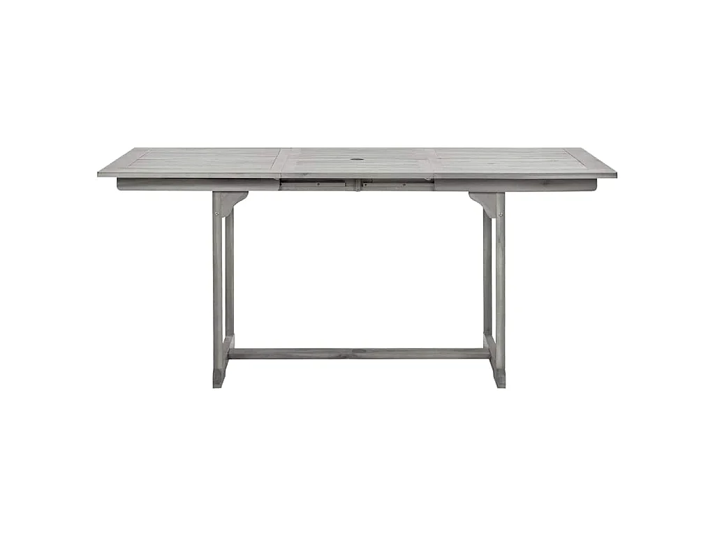 Tavolo da Pranzo per Esterni (120-170)x80x75 cm Massello Acacia