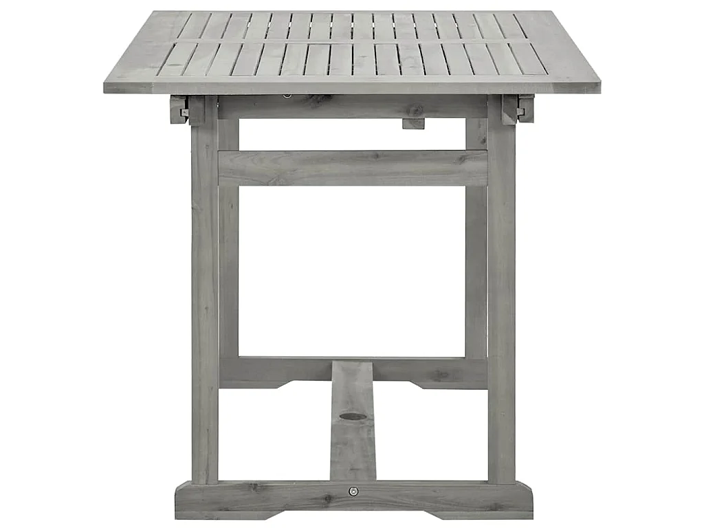 Tavolo da Pranzo per Esterni (120-170)x80x75 cm Massello Acacia