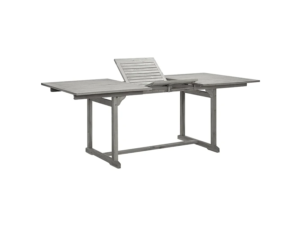Tavolo da Pranzo per Esterni (150-200)x100x75cm Massello Acacia
