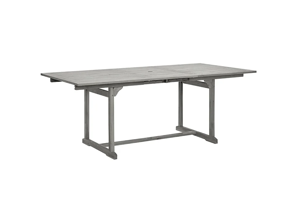 Tavolo da Pranzo per Esterni (150-200)x100x75cm Massello Acacia