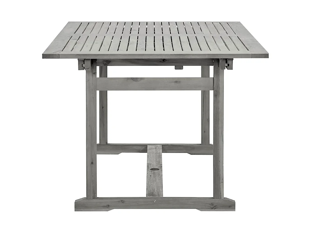 Tavolo da Pranzo per Esterni (150-200)x100x75cm Massello Acacia