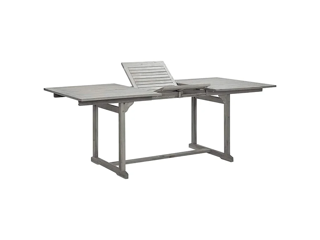 Tavolo da Pranzo per Esterni (150-200)x100x75cm Massello Acacia