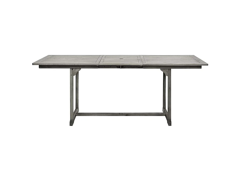 Table à dîner de jardin (150-200)x100x75cm Bois d'acacia massif