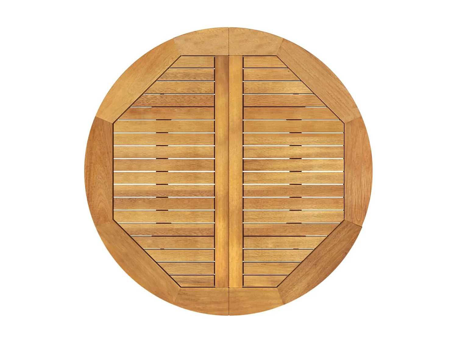 Table de jardin Ø85x75 cm Bois d'acacia solide