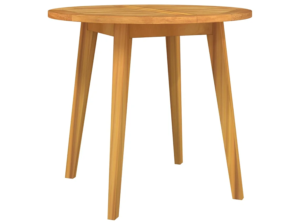Table de jardin Ø85x75 cm Bois d'acacia solide