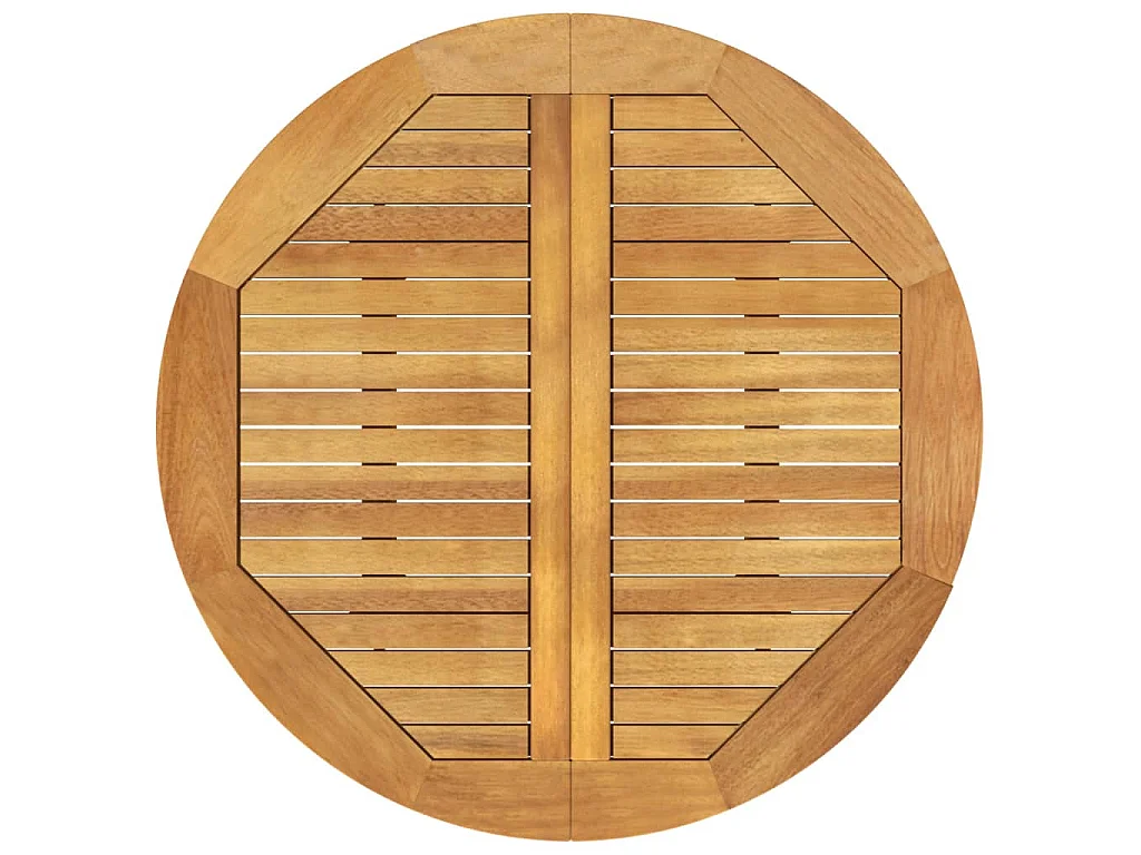 Table de jardin Ø85x75 cm Bois d'acacia solide
