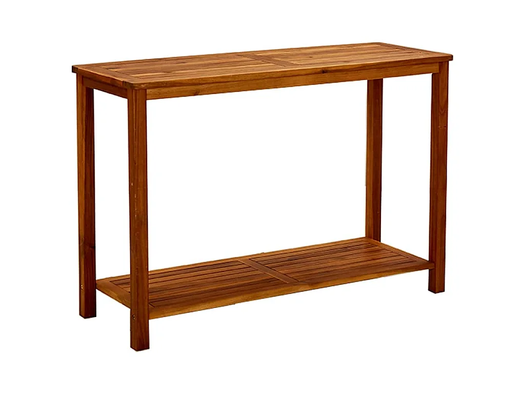 Tavolo Consolle da Giardino 110x40x75cm Legno Massello Acacia