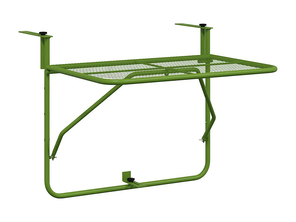 Balkontafel 60x40 cm staal groen