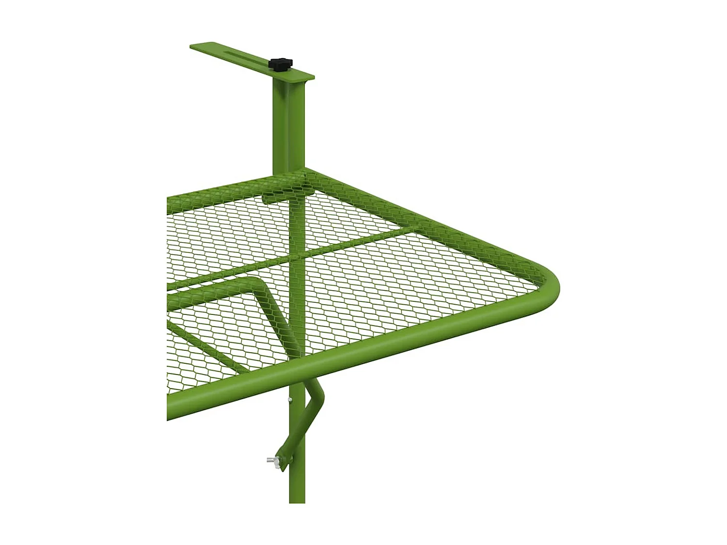 Balkontafel 60x40 cm staal groen
