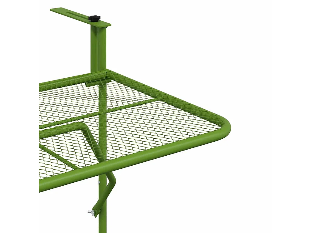 Table de balcon Vert 60x40 cm Acier