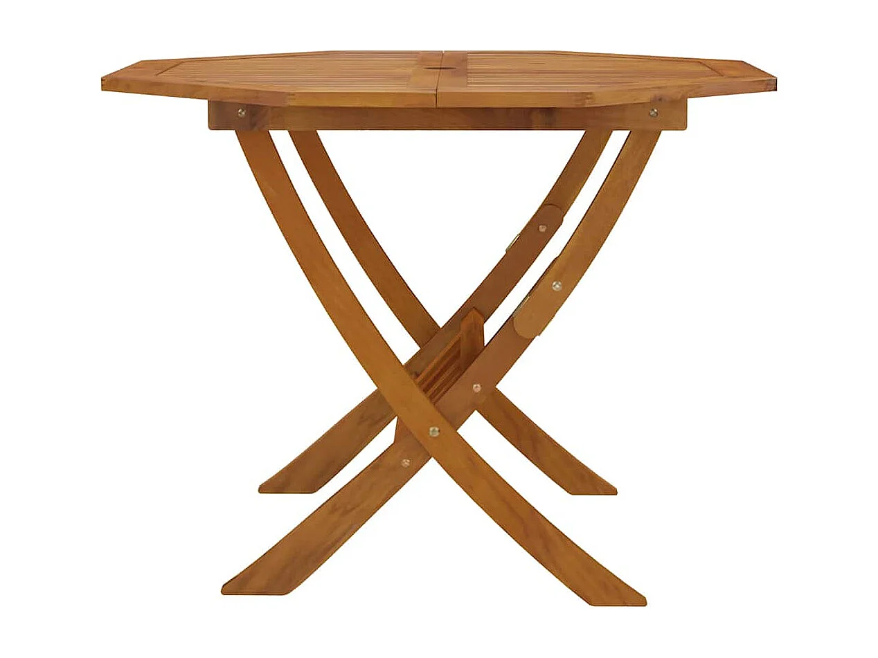 Table pliable de jardin 90x75 cm Bois d'acacia solide
