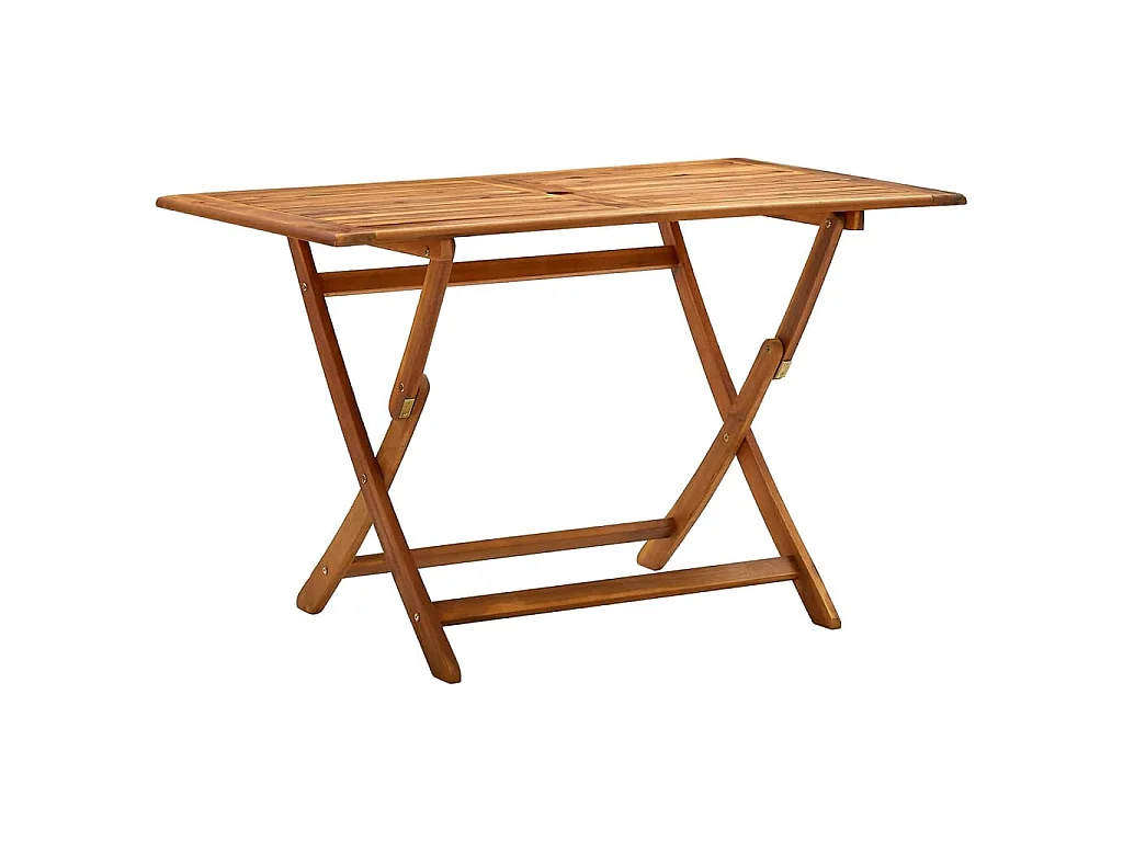 Mesa plegable de jardín madera maciza de acacia 120x70x75 cm