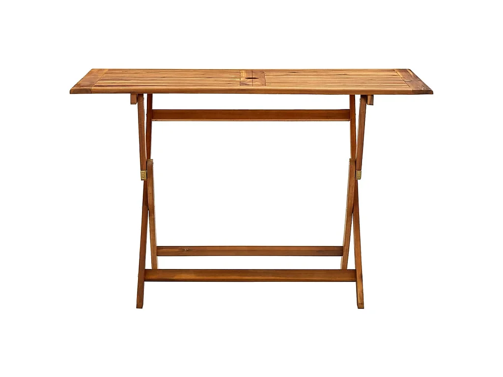 Mesa plegable de jardín madera maciza de acacia 120x70x75 cm