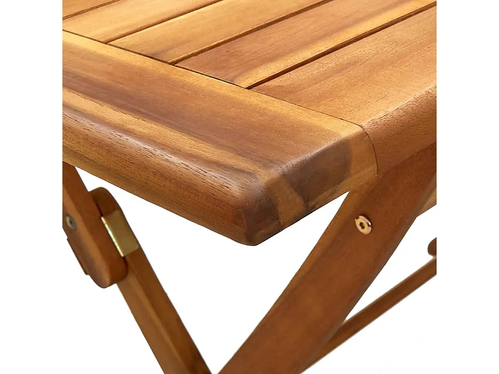 Mesa plegable de jardín madera maciza de acacia 120x70x75 cm
