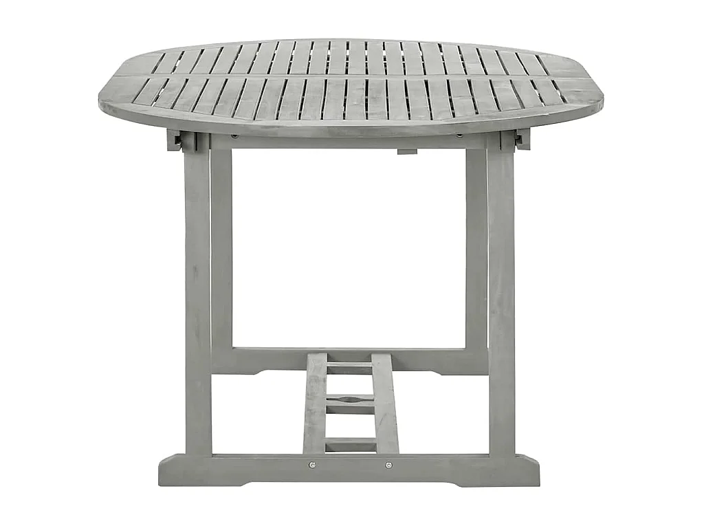 Tavolo da Giardino Grigio 200x100x75 cm in Legno di Acacia