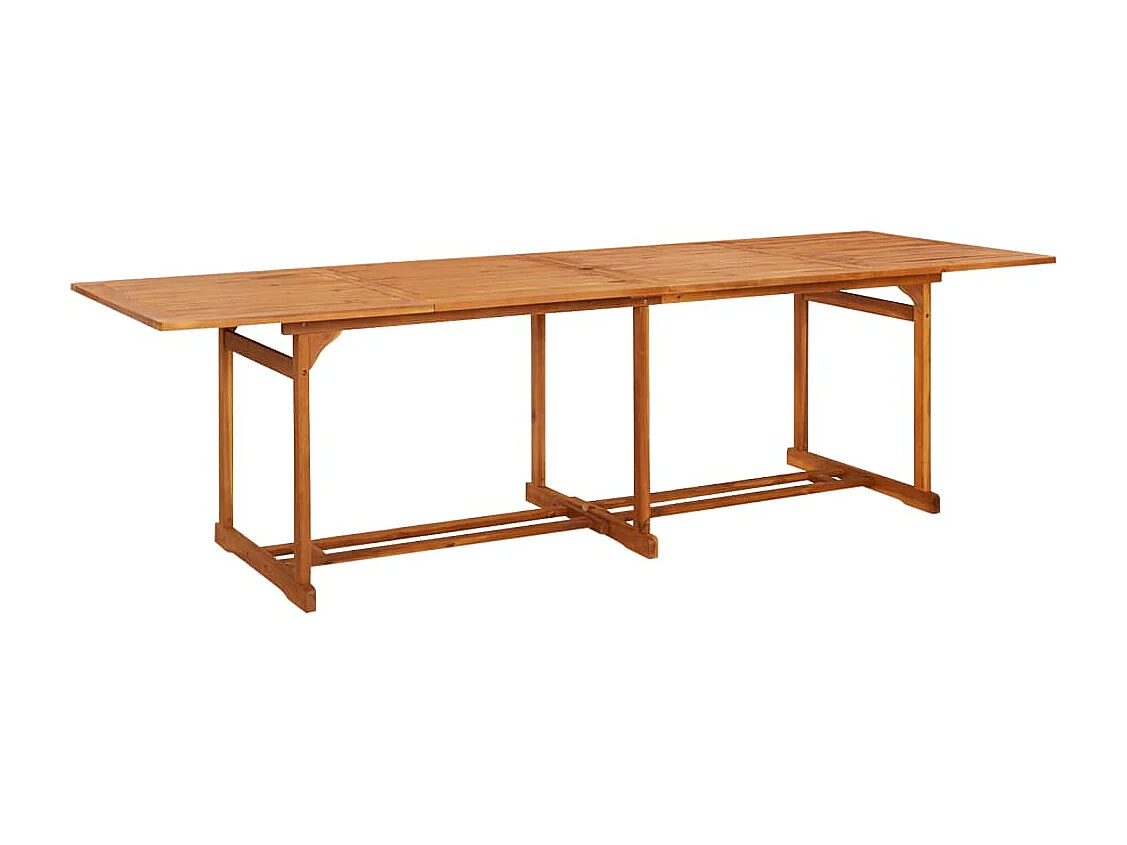 Table à dîner de jardin 280x90x75 cm Bois d'acacia massif
