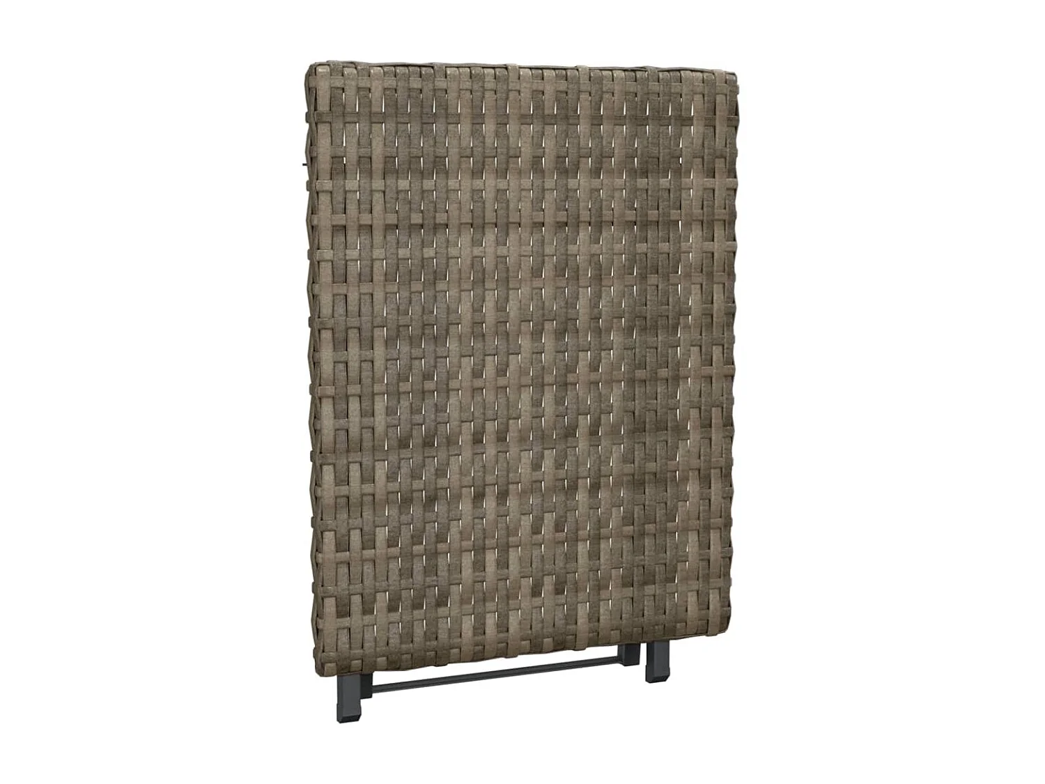 Tafel inklapbaar 45x35x32 cm poly rattan grijs