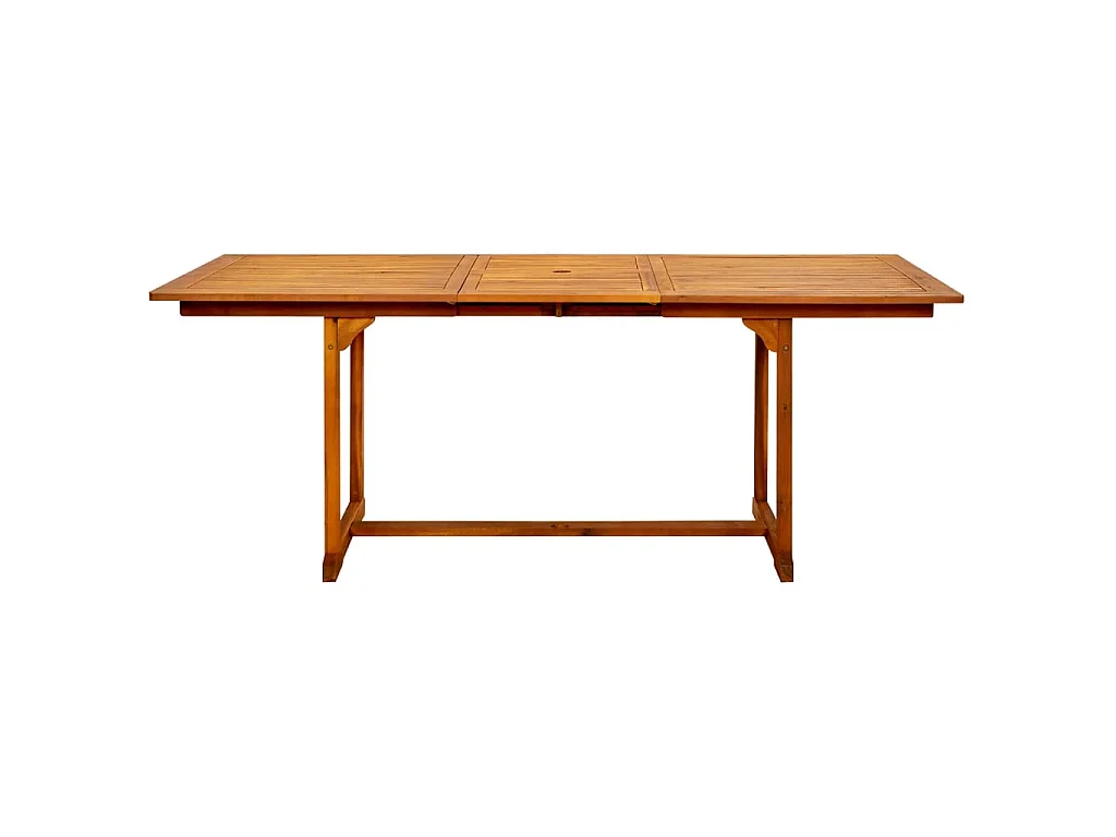Mesa de comedor jardín madera maciza acacia (150-200)x100x75cm
