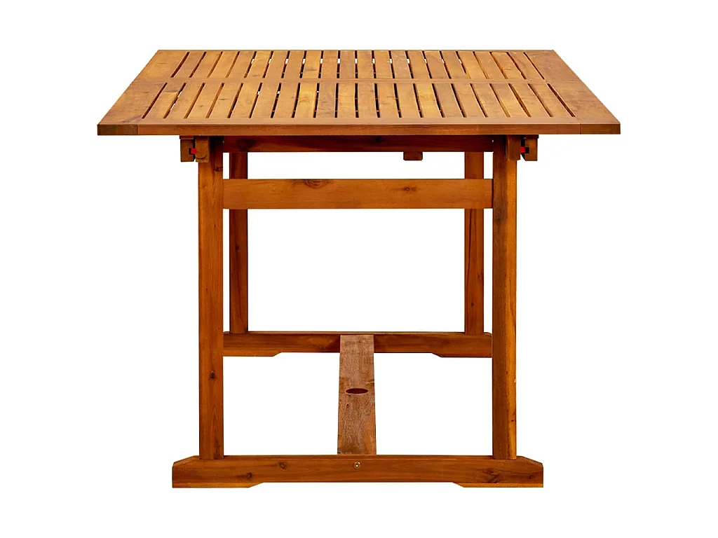 Mesa de comedor jardín madera maciza acacia (150-200)x100x75cm