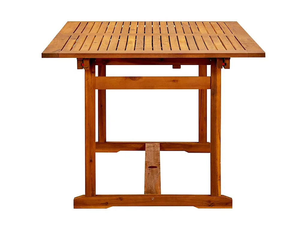 Mesa de comedor jardín madera maciza acacia (150-200)x100x75cm