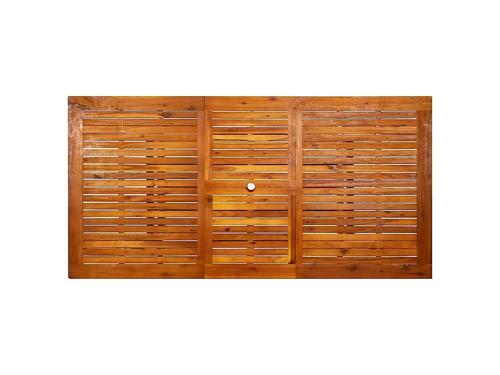 Mesa de comedor jardín madera maciza acacia (150-200)x100x75cm
