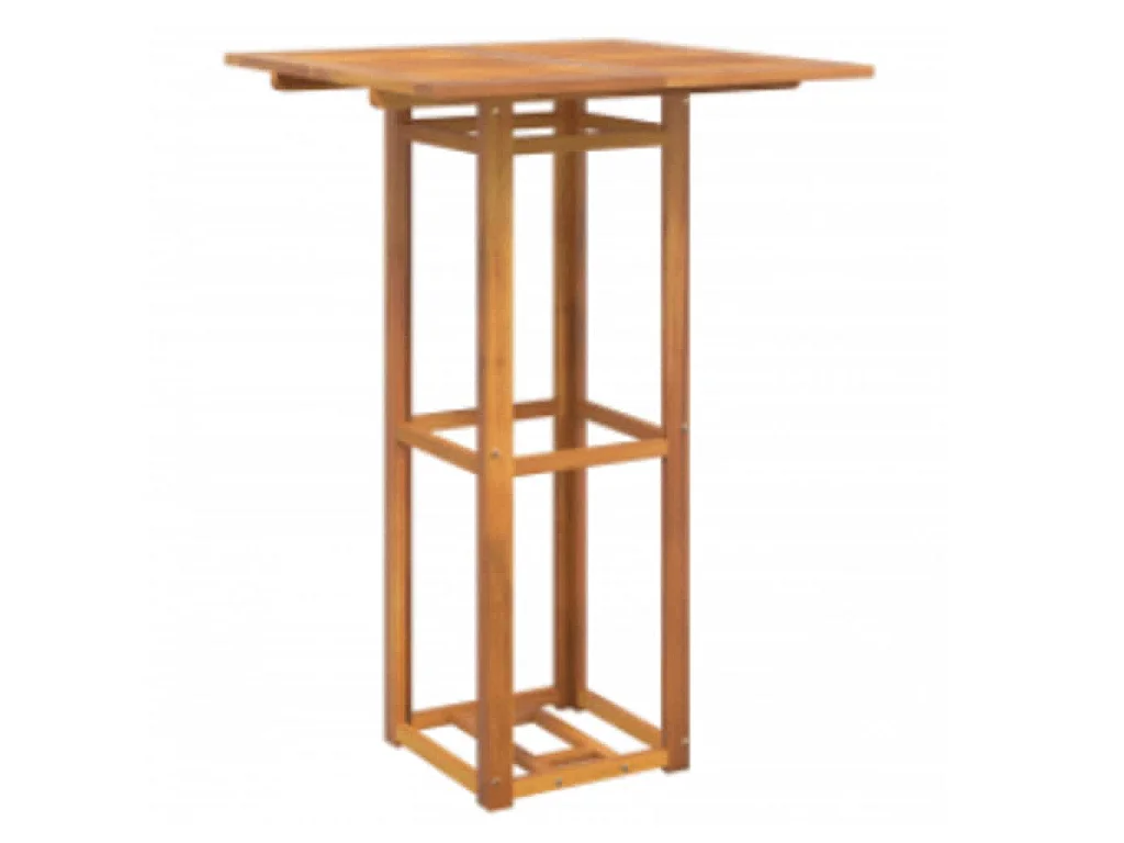 Tavolo da Bistrot 75x75x110 cm in Legno Massello di Acacia