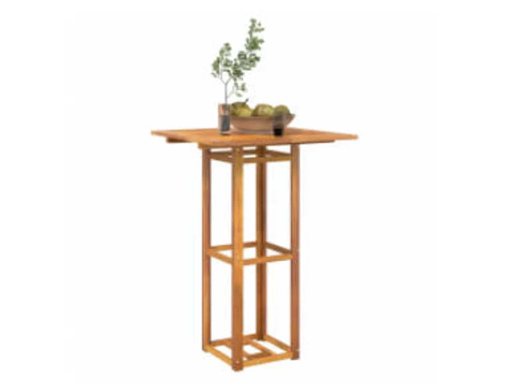 Tavolo da Bistrot 75x75x110 cm in Legno Massello di Acacia