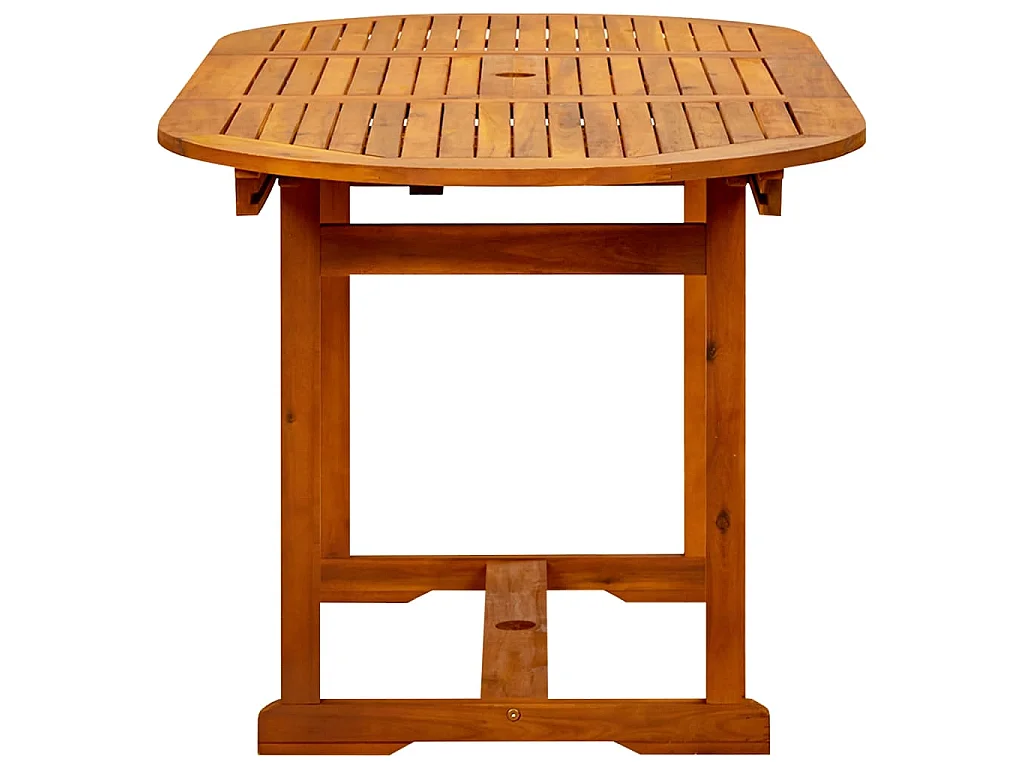 Tavolo da Pranzo per Esterni (120-170)x80x75 cm in Legno Acacia