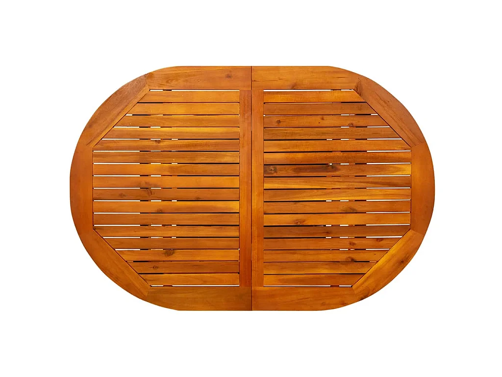 Tavolo da Pranzo per Esterni (120-170)x80x75 cm in Legno Acacia