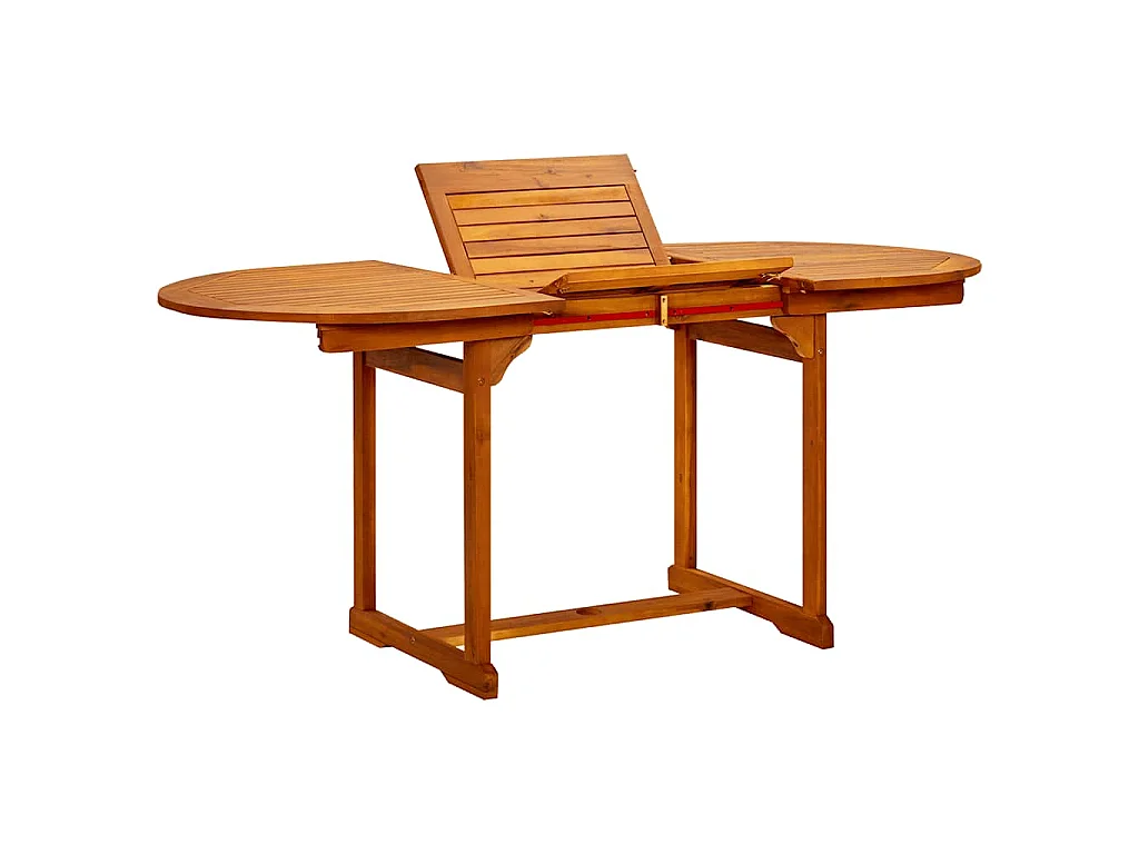 Tavolo da Pranzo per Esterni (120-170)x80x75 cm in Legno Acacia