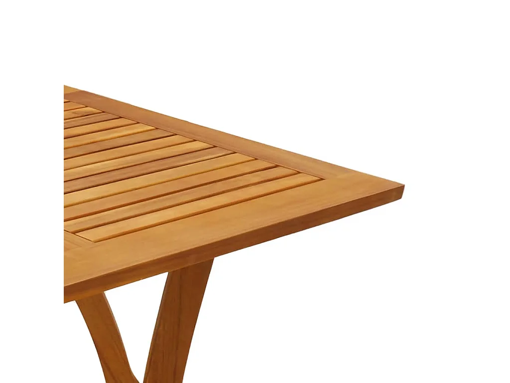 Mesa de jardim 110x110x75 cm madeira de acácia maciça