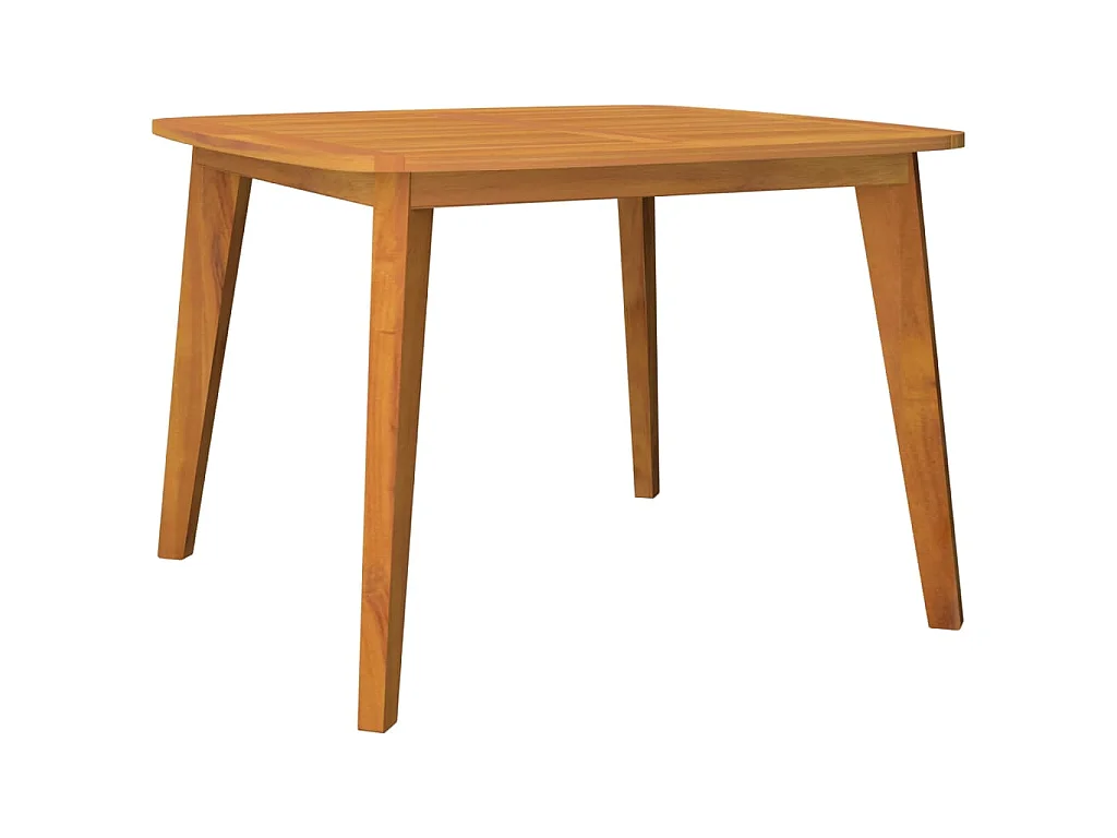 Tavolo da Giardino 110x110x75 cm Legno Massello Di Acacia