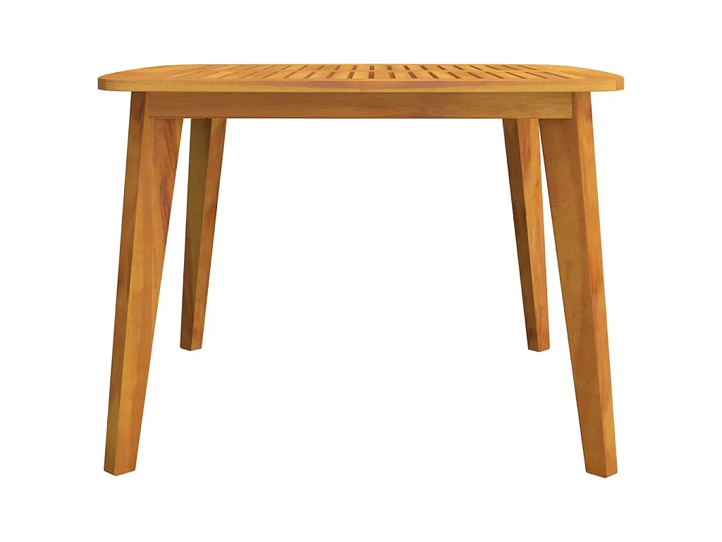 Tavolo da Giardino 110x110x75 cm Legno Massello Di Acacia