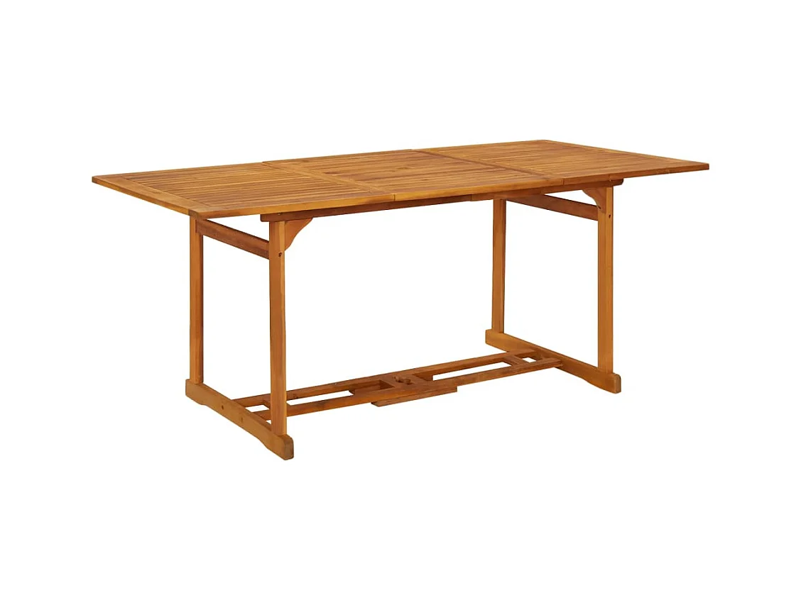 Table à dîner de jardin 180x90x75 cm Bois d'acacia solide