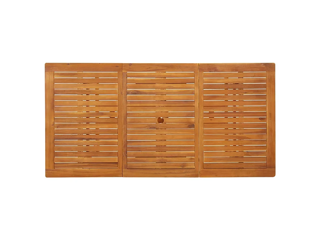 Mesa de comedor jardín 180x90x75 cm madera maciza de acacia