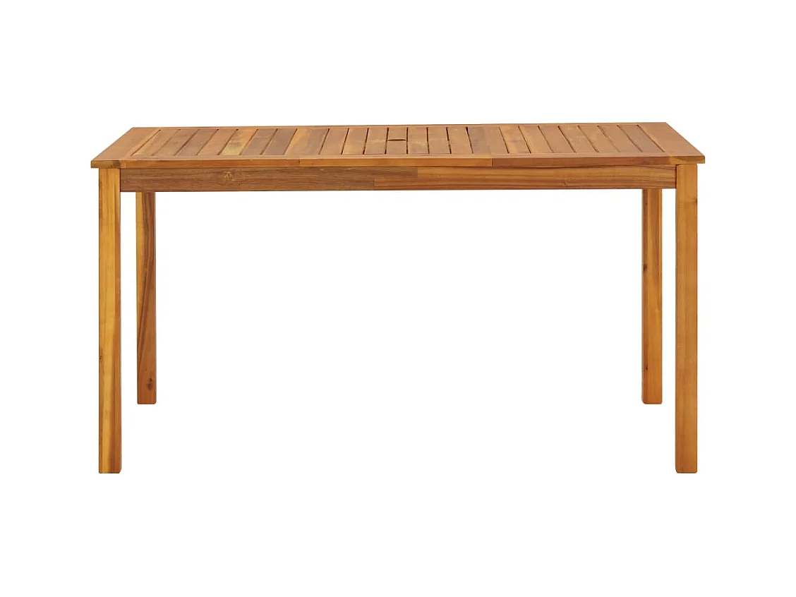 Table de jardin 140x80x74 cm Bois d'acacia massif