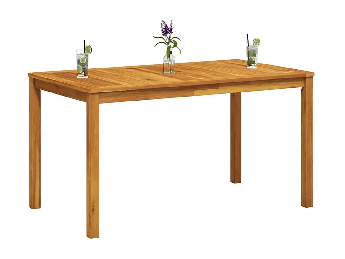 Tuintafel 140x80x74 cm massief acaciahout