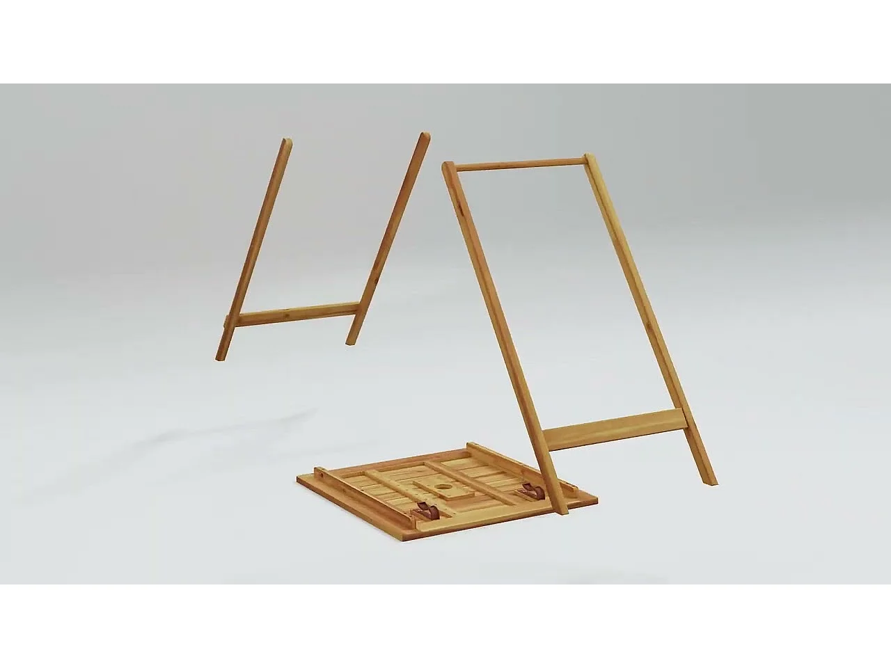 Table pliable de jardin 60x60x75 cm Bois d'acacia solide