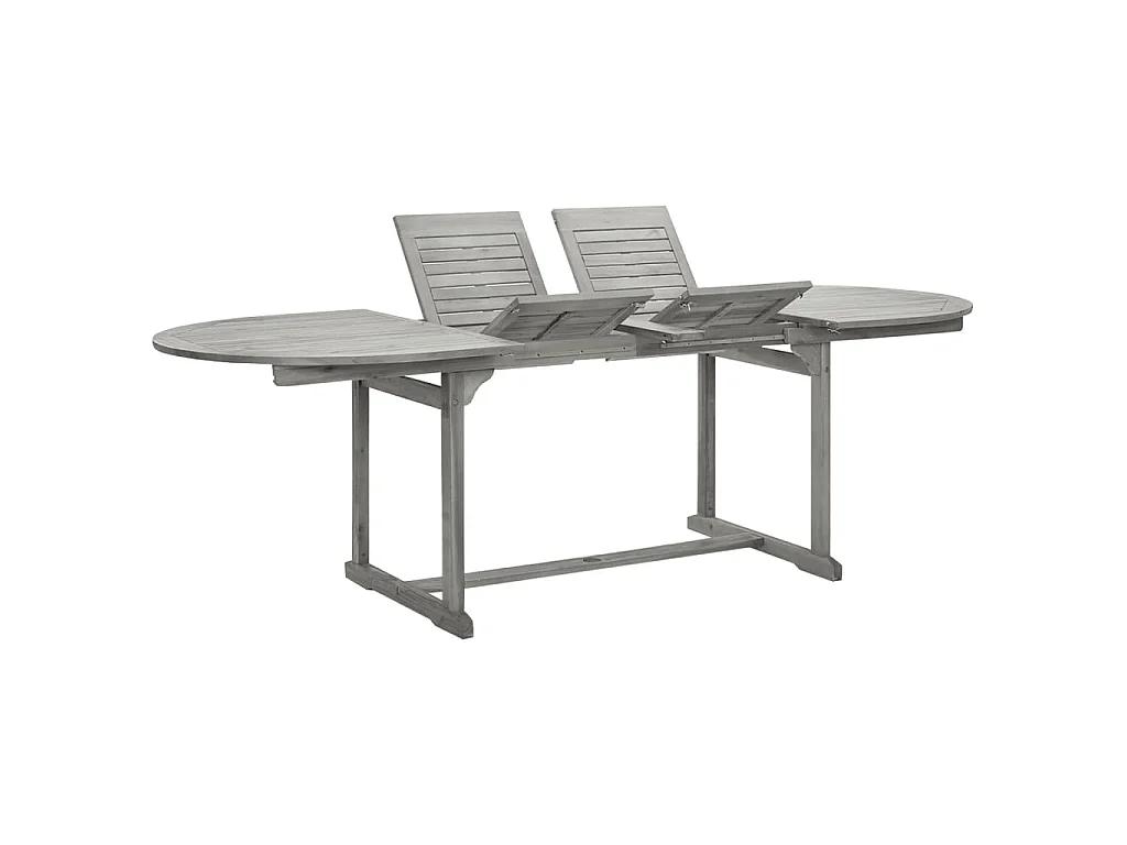 Tavolo da Pranzo per Esterni (160-240)x100x75cm Massello Acacia