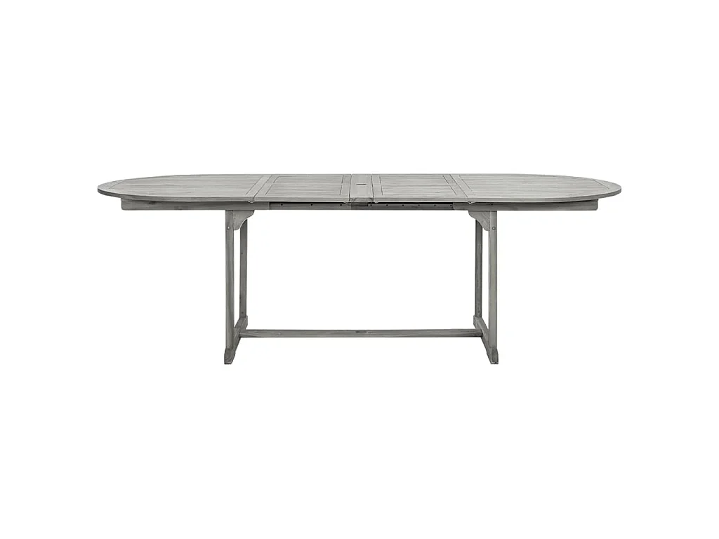 Tavolo da Pranzo per Esterni (160-240)x100x75cm Massello Acacia
