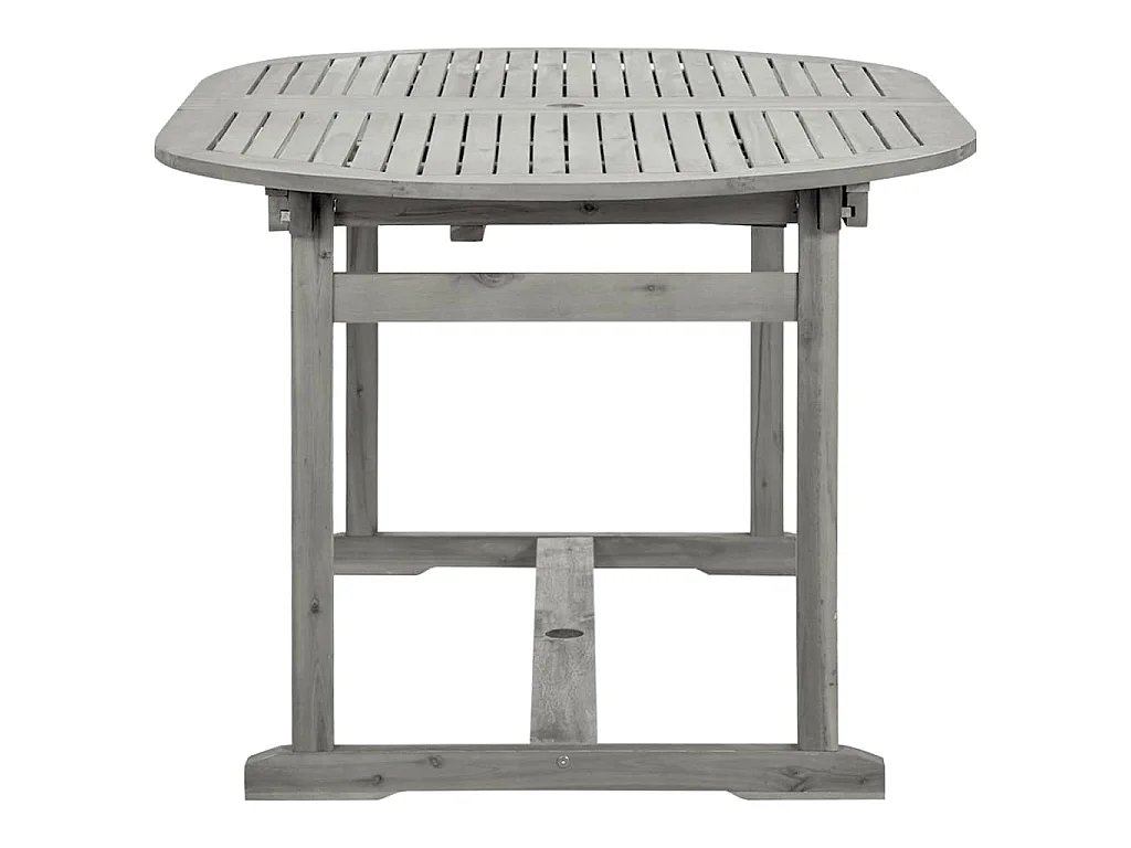 Tavolo da Pranzo per Esterni (160-240)x100x75cm Massello Acacia